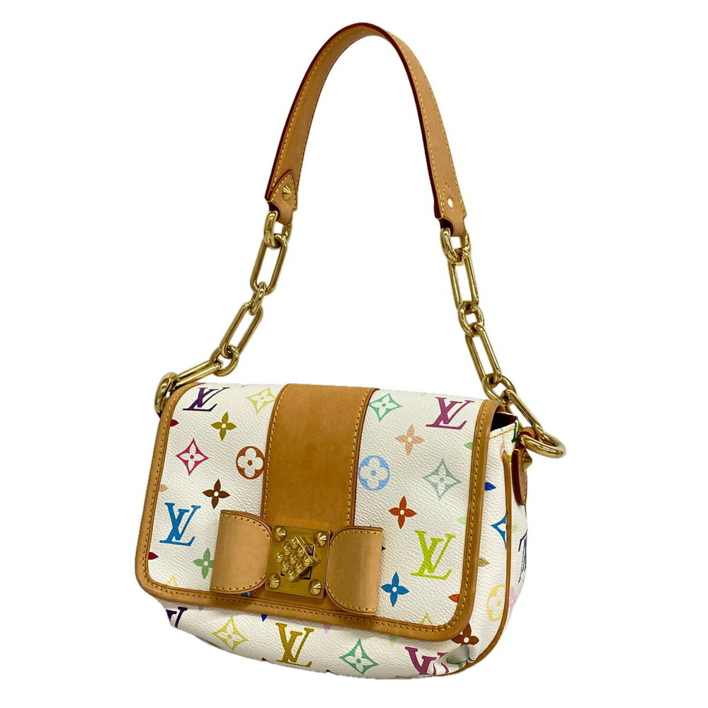 Louis Vuitton Monogram Multicolor Patty Shoulder Bag M40305 Blanc (Women's)